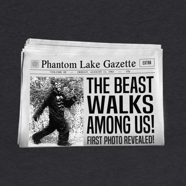 "The Phantom Lake Kids in The Beast Walks Among Us" Newspaper by SaintEuphoria